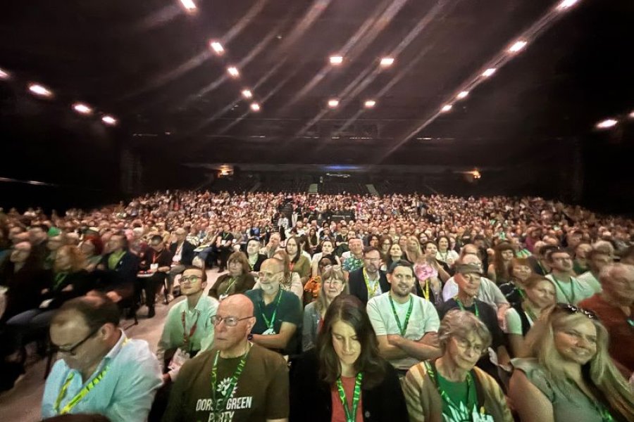 The packed audience at the Brighton Centre.