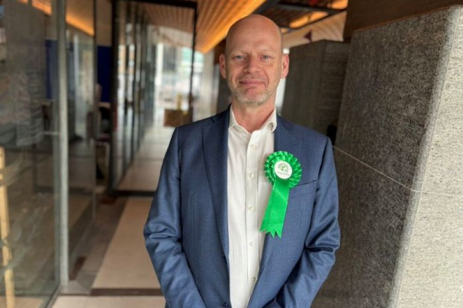 Jamie Driscoll, who won a seat for the Green Party in the Monument ward on Newcastle City Council.